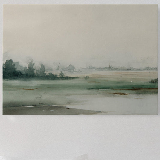 Morning Mist Over Silent Fields