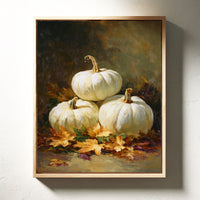 White Pumpkins Dance With Autumn
