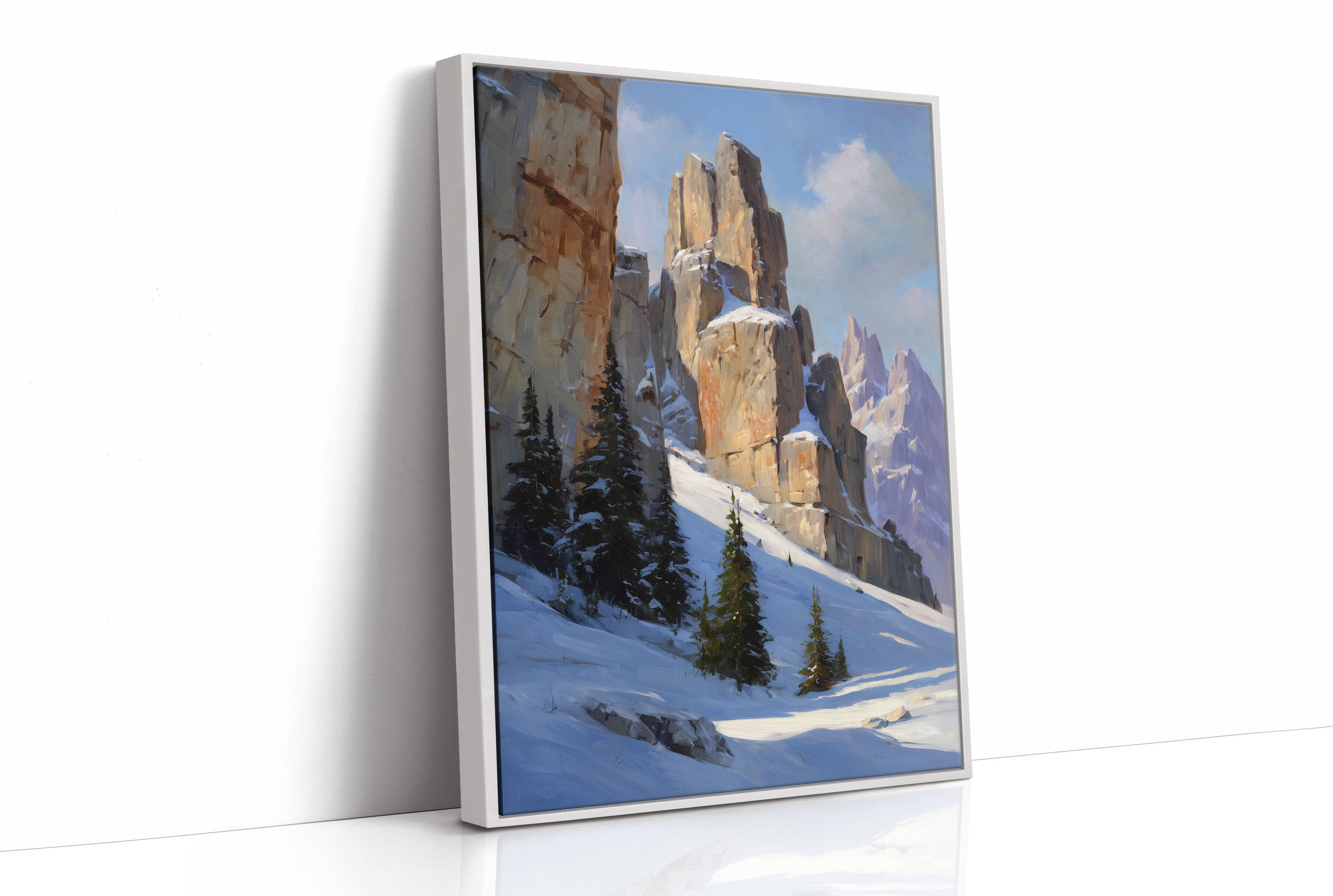 Winter Towers Pierce Azure Skies
