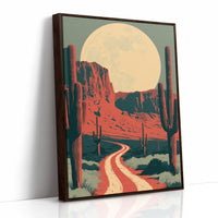 Moonrise Over Red Mesa