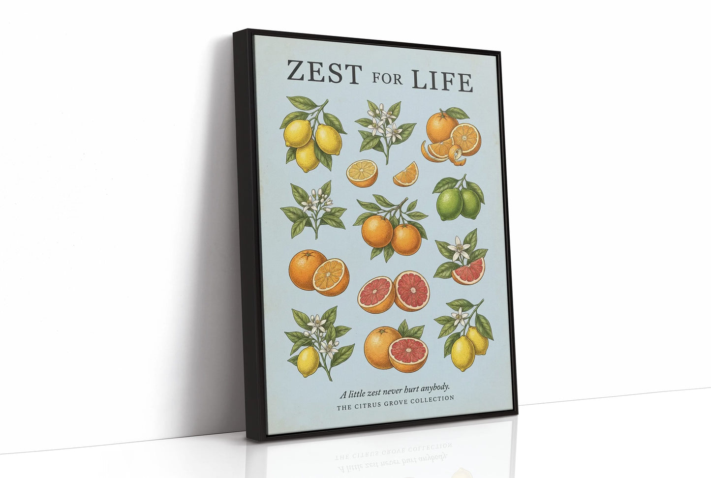 Zest for Life: Vintage Citrus Chart