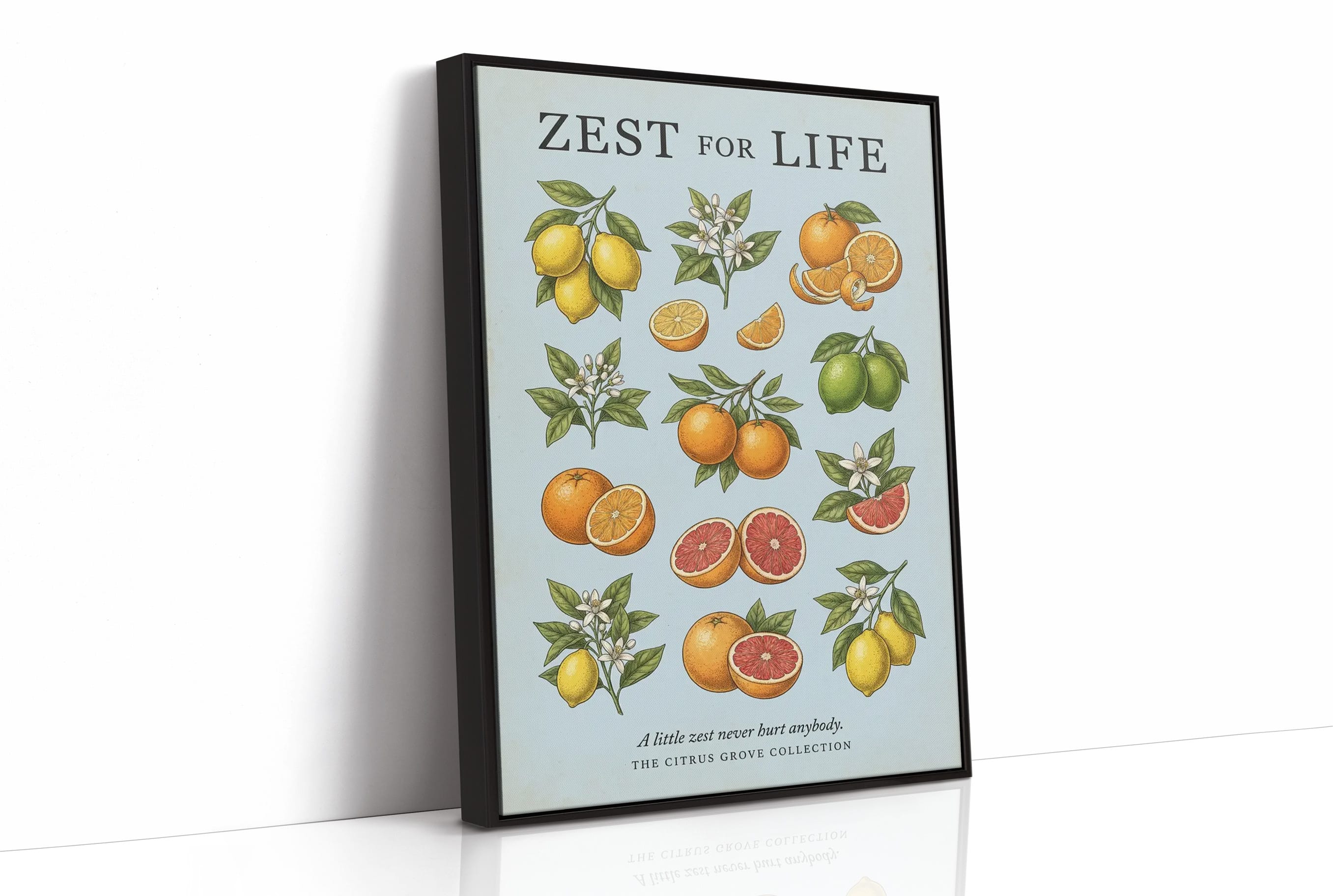 Zest for Life: Vintage Citrus Chart