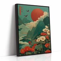 Poppies Dance Under Crimson Moon