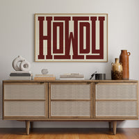 Howdy Maze Style Western Welcome Art