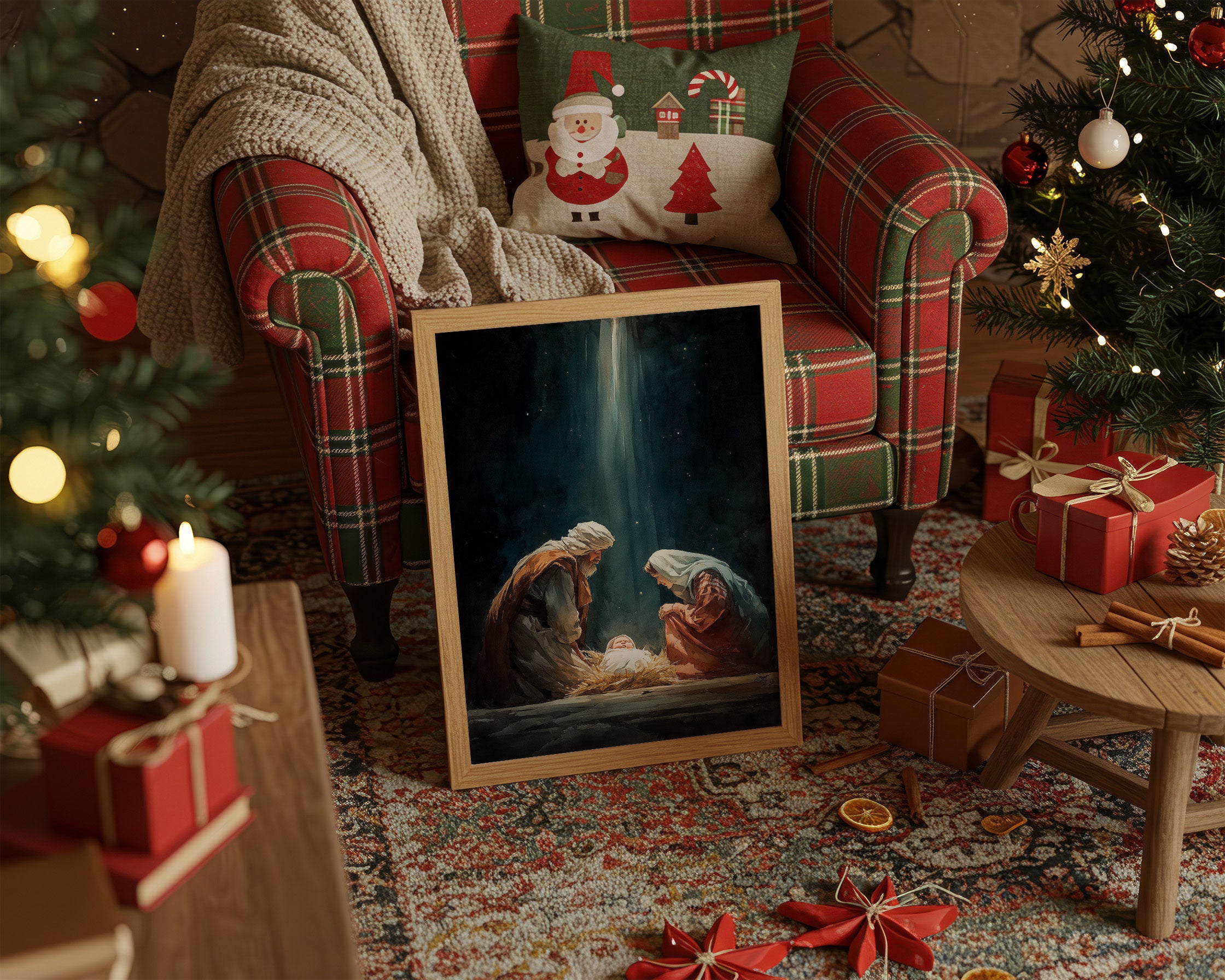 Celestial Light Bathes Sacred Night