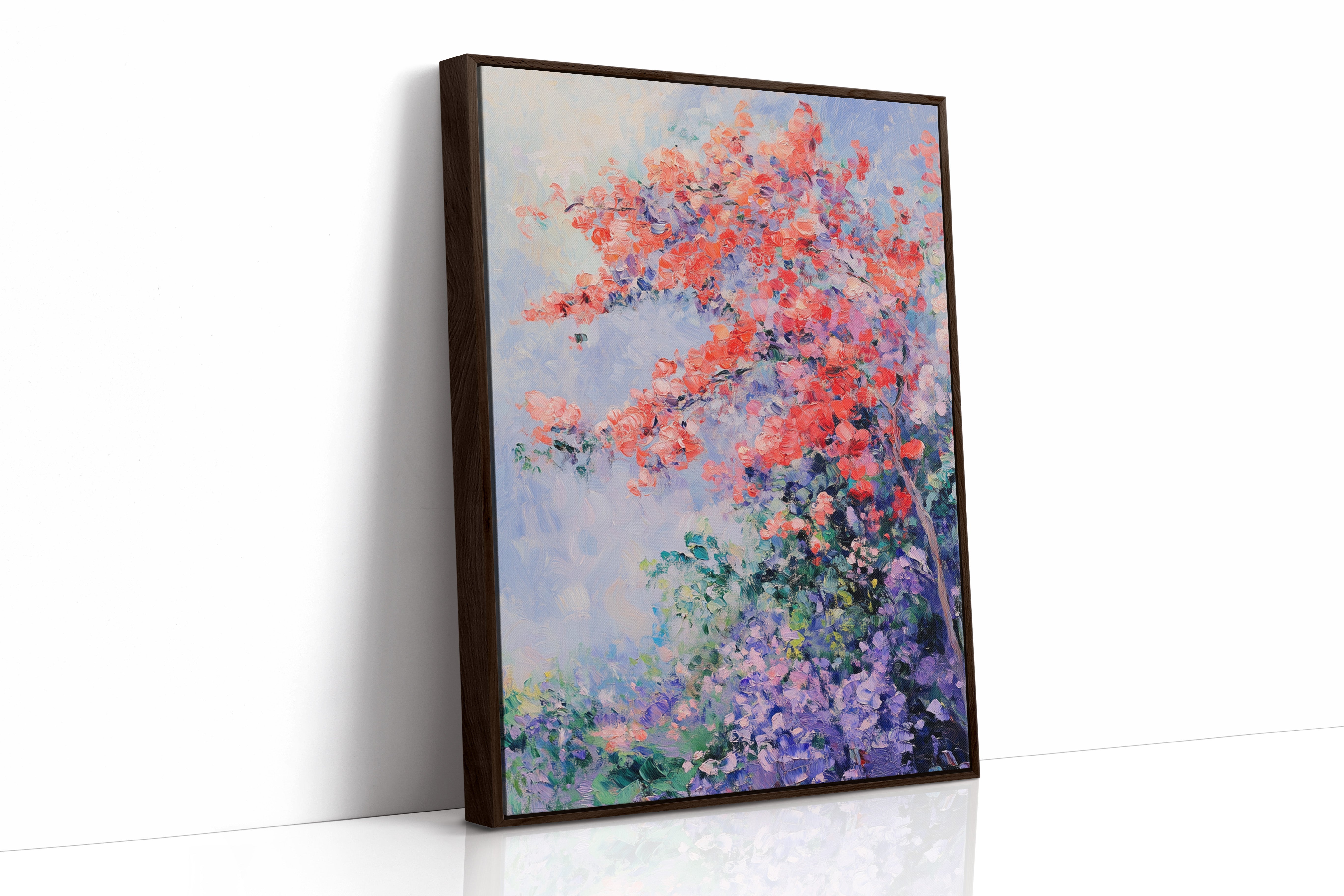 Blossoms Beneath a Vibrant Sky