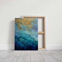 Golden Storm Breaks Over Azure Seas