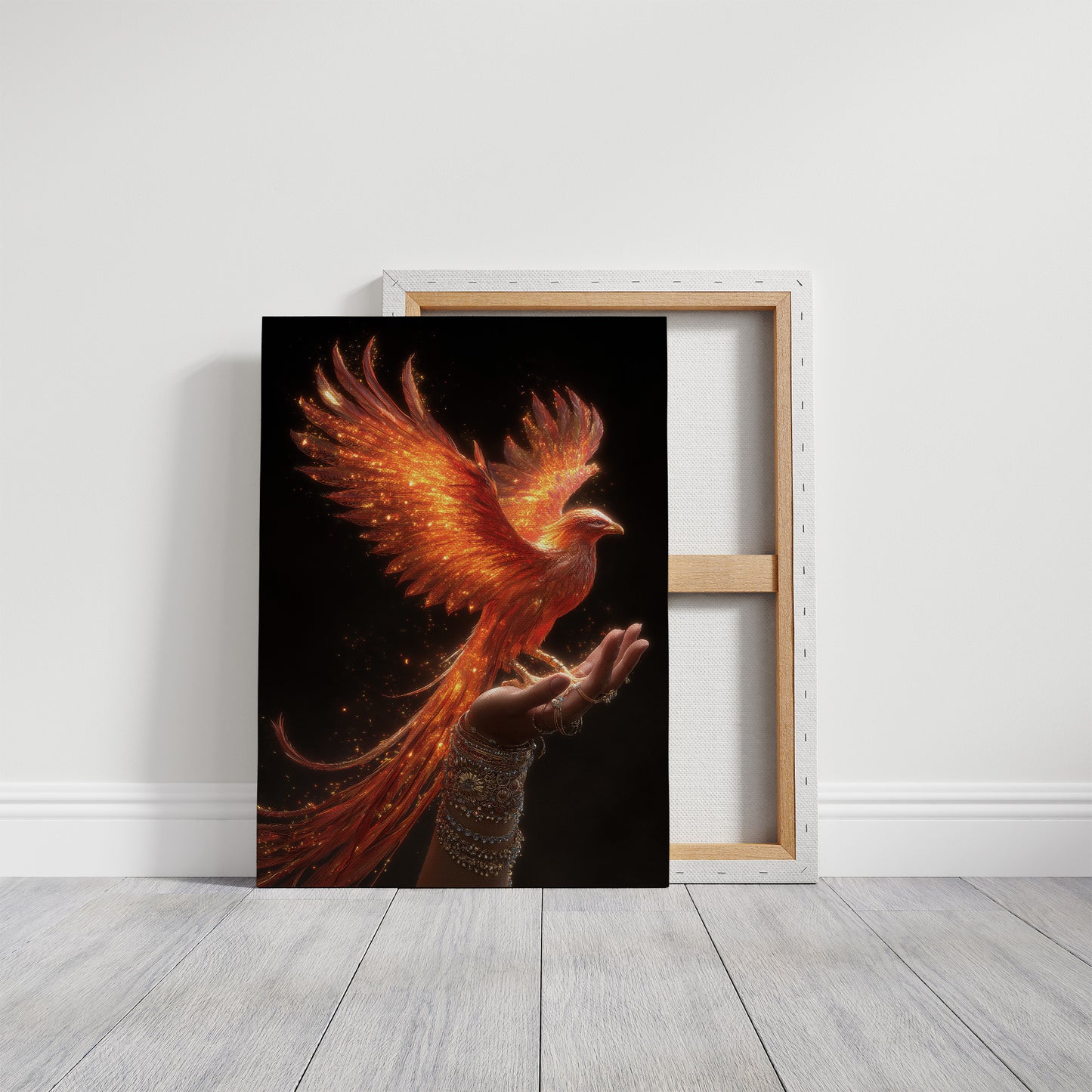 Phoenix Rising From Open Palms