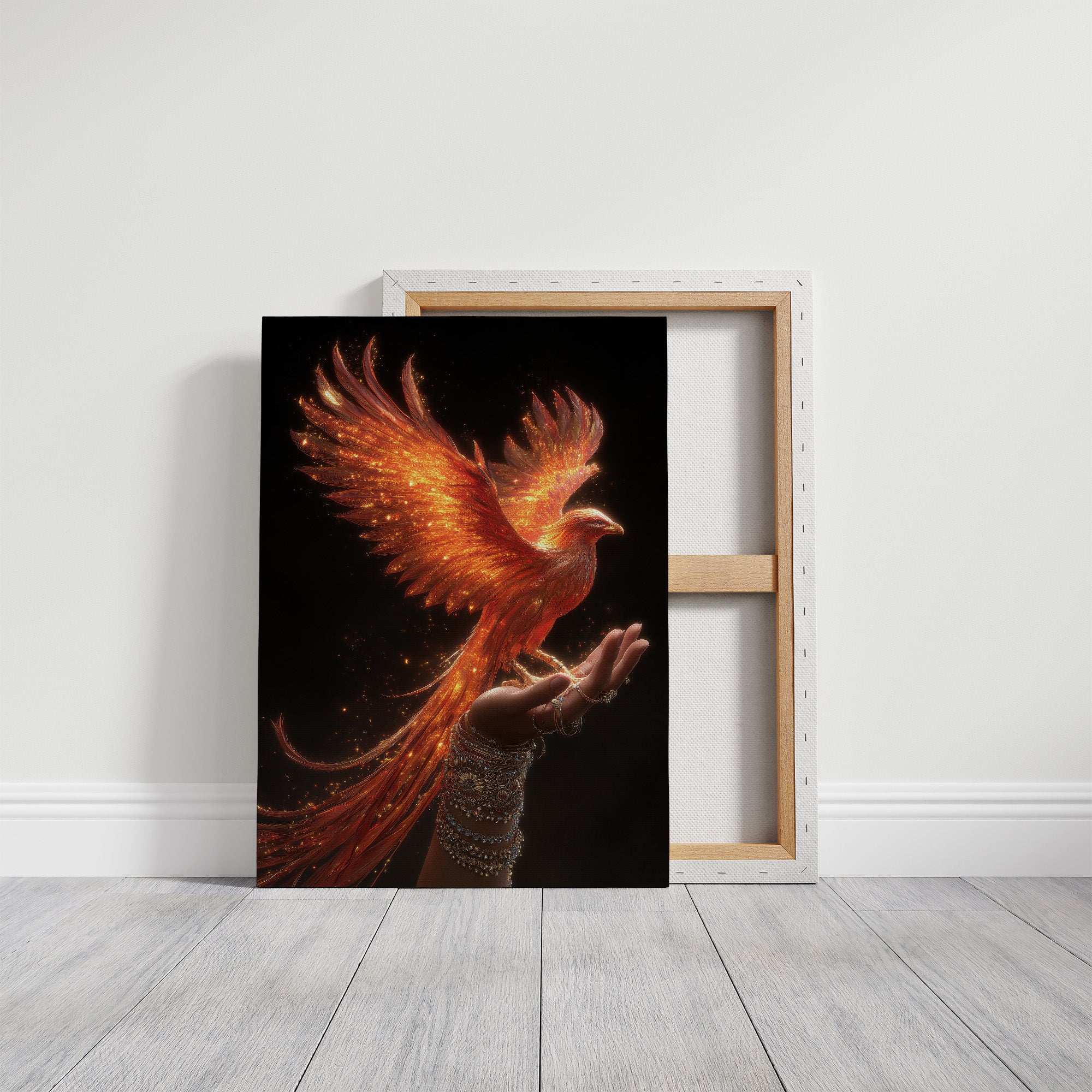 Phoenix Rising From Open Palms
