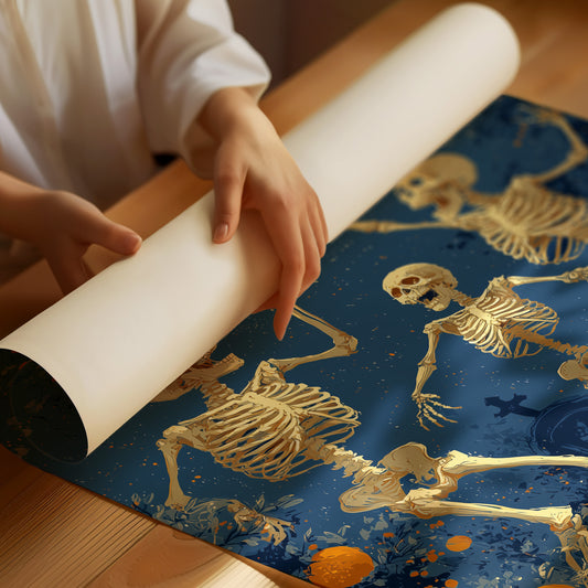 Skeletons Dance Beneath the Harvest Moon