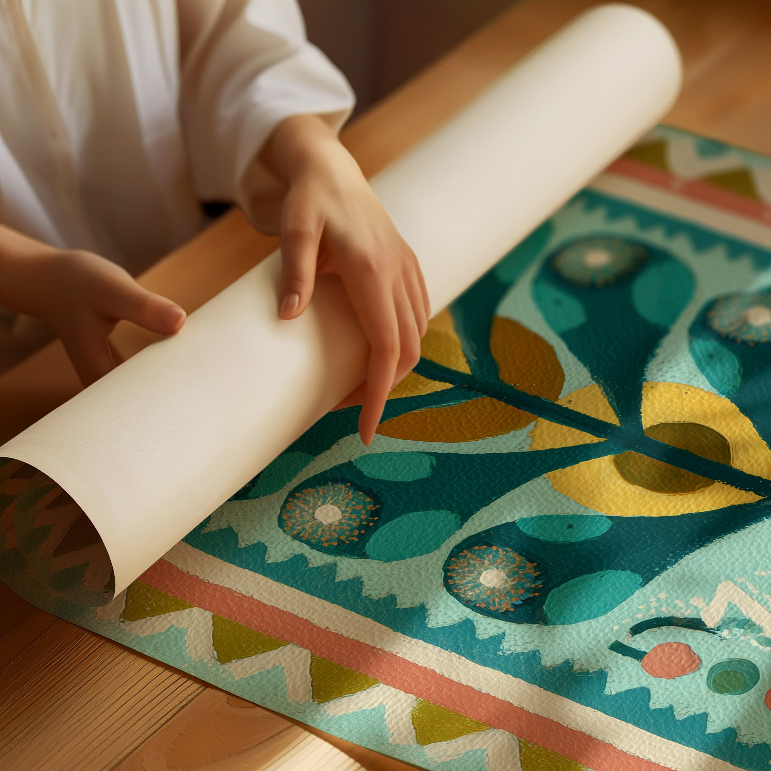 Bloom in Turquoise Light