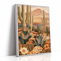 Saguaro Grove At Midday