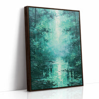 Emerald Light Between Trees
