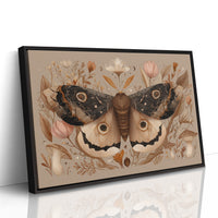 Botanical Moth Among Literary Treasures