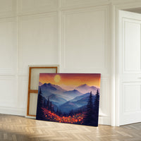 Moonlit Meadows Paint Mountain Dreams
