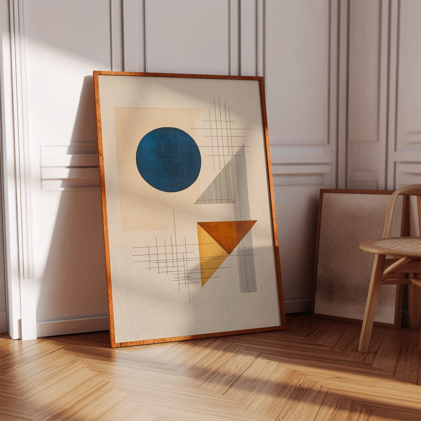 Geometry Speaks In Ocean Blue