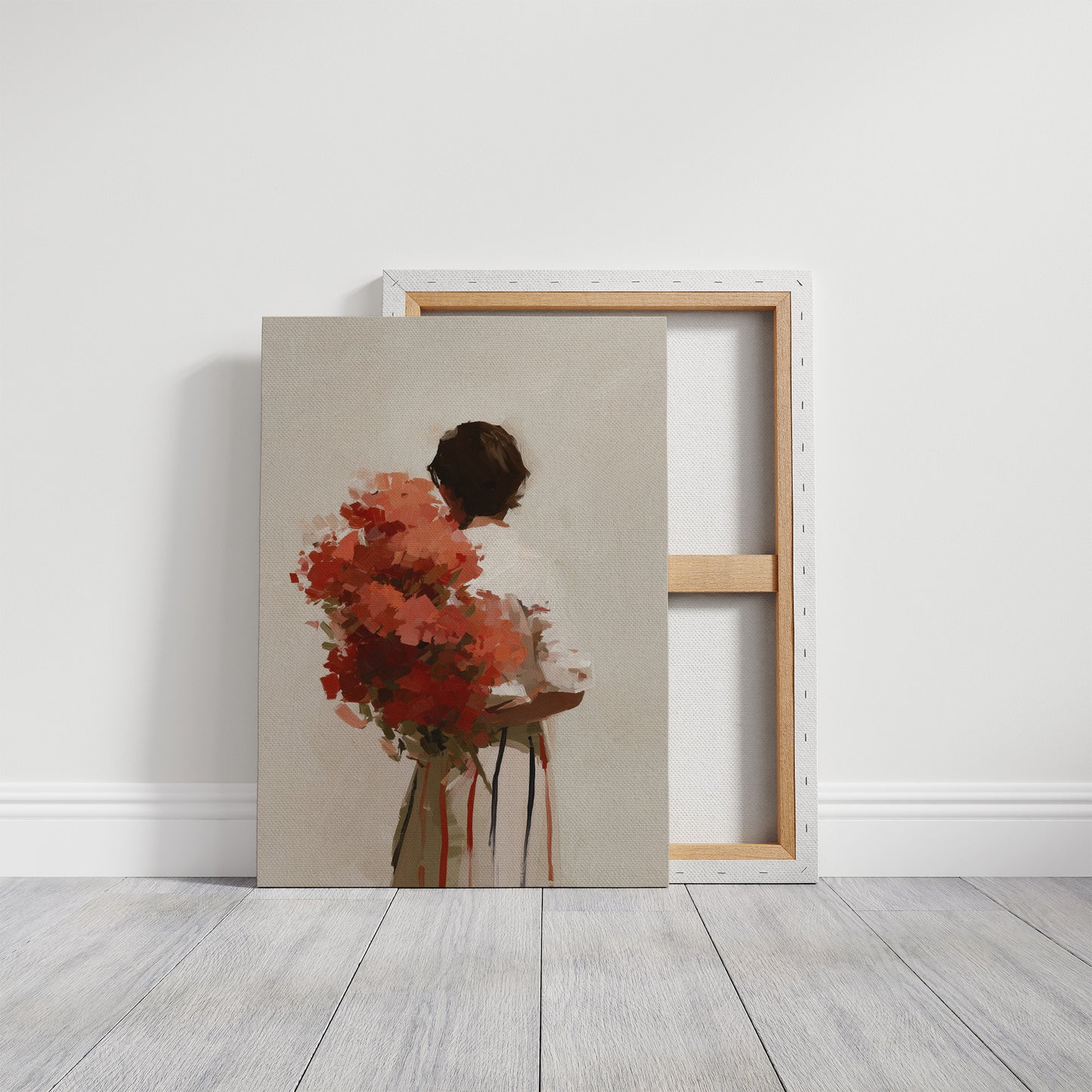 Vermilion Embrace: Bouquet of Memories
