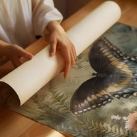 Midnight Wings Among Wild Blooms