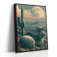 Desert Garden Under Moonrise