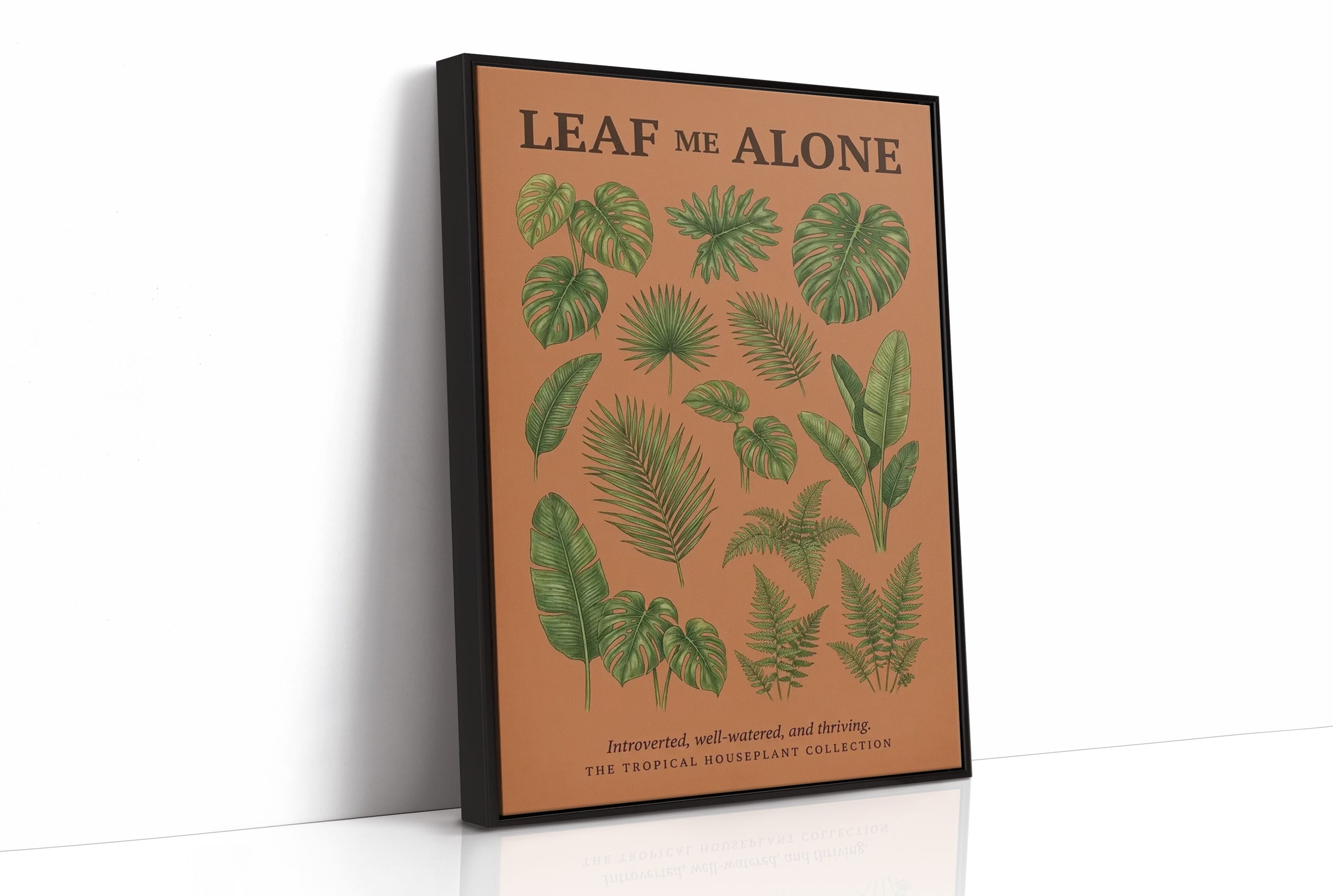 Leaf Me Alone: Vintage Tropical Houseplant Chart