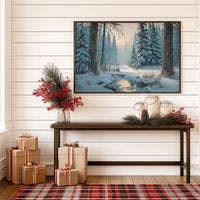 Snow Pines Guard Winter's Stream