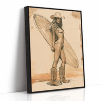 Cowgirl Catches a Wave