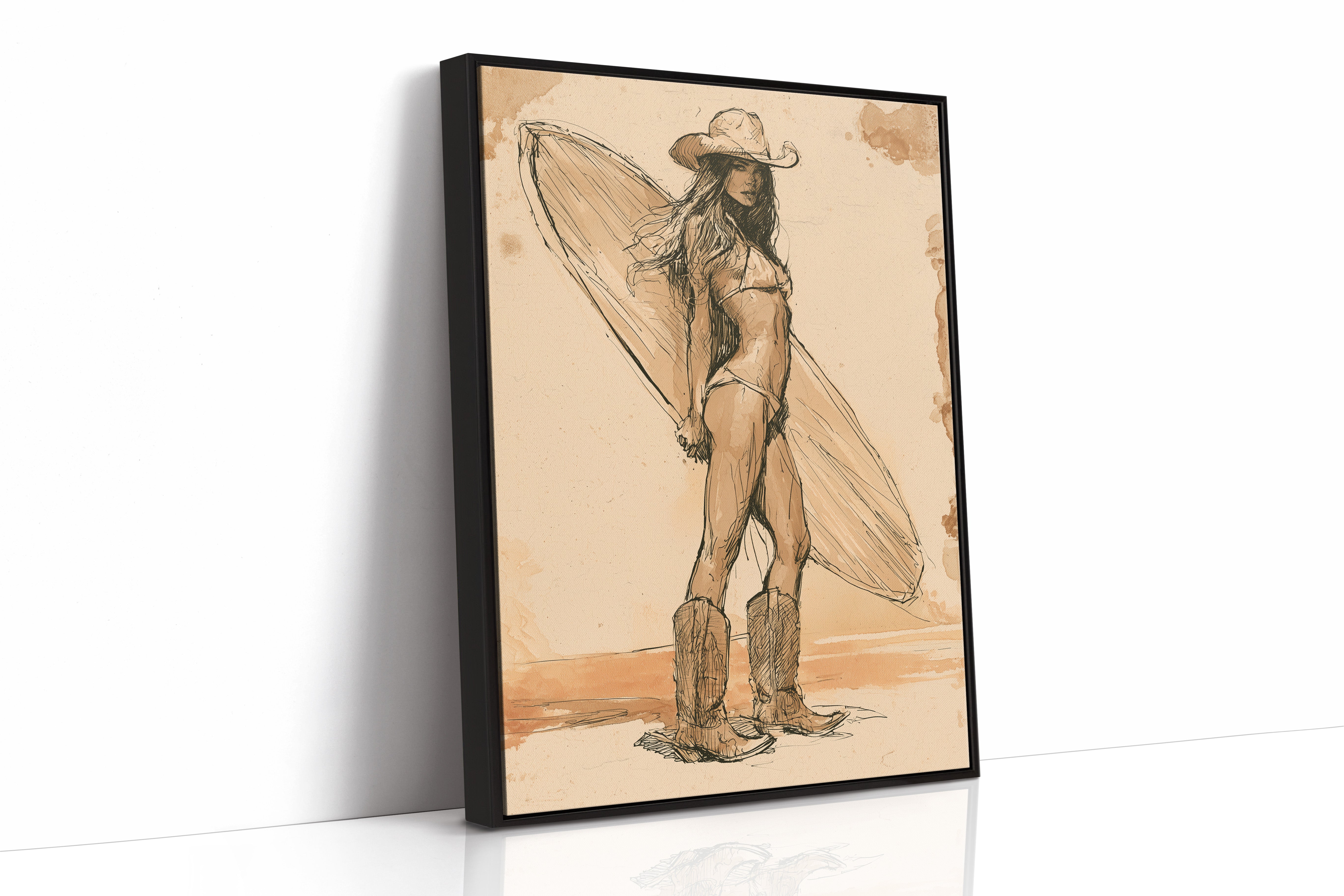 Cowgirl Catches a Wave