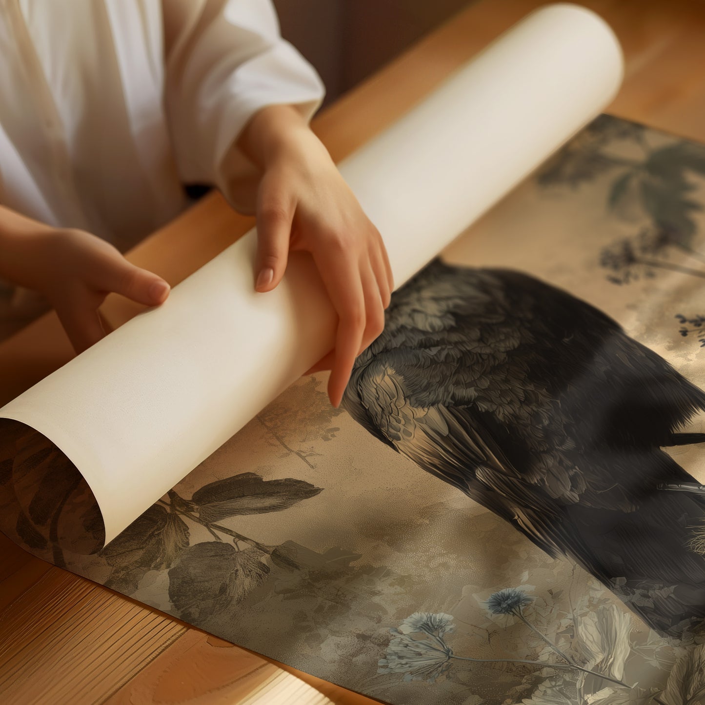 Raven's Perch Among Forgotten Flora