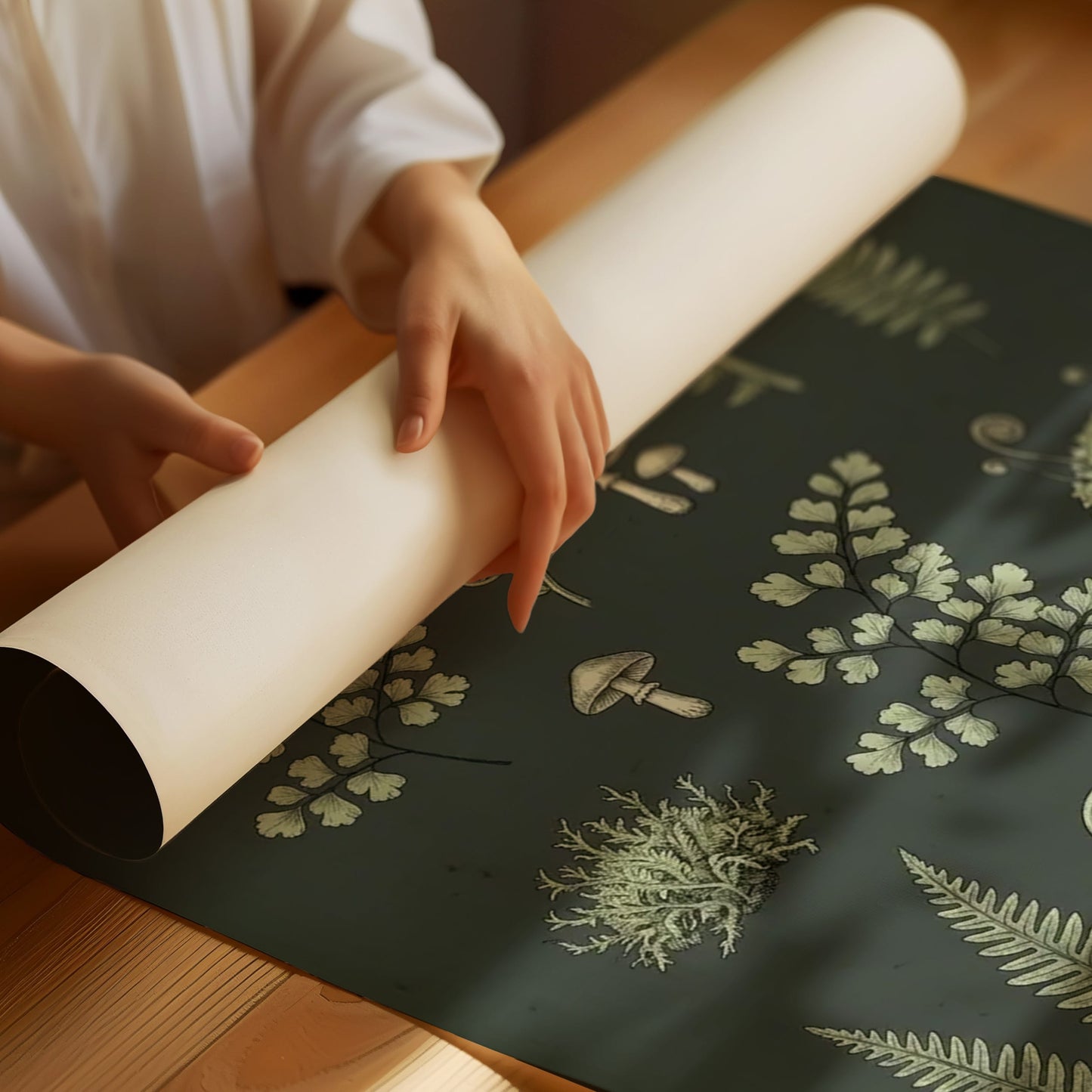 Frond-ly Reminder: Vintage Fern & Moss Chart