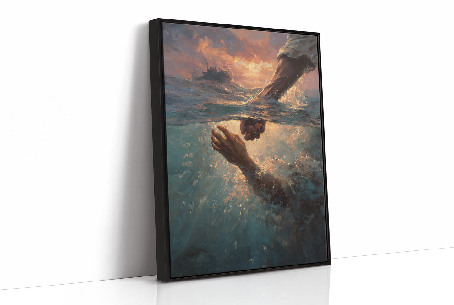 Hands Reaching Across Troubled Waters