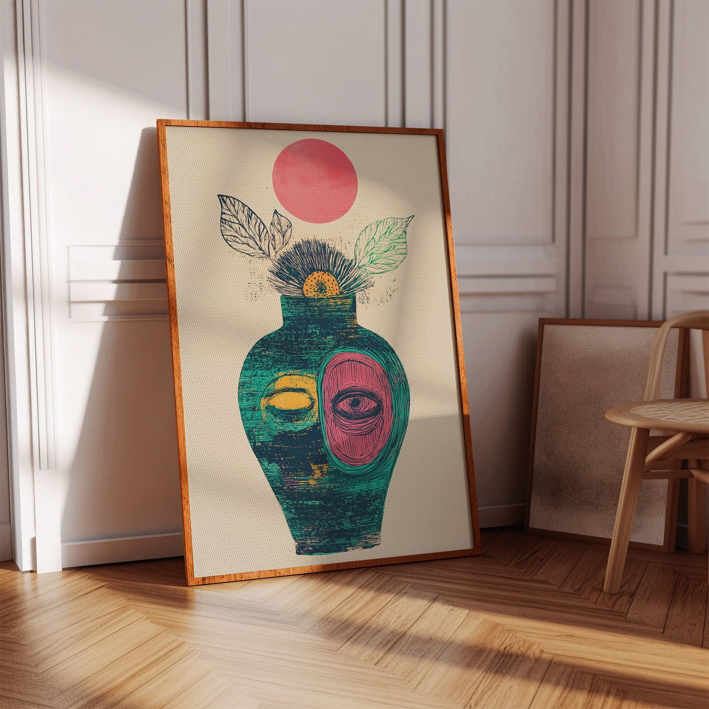 Moonlit Vase Holds Ancient Stories