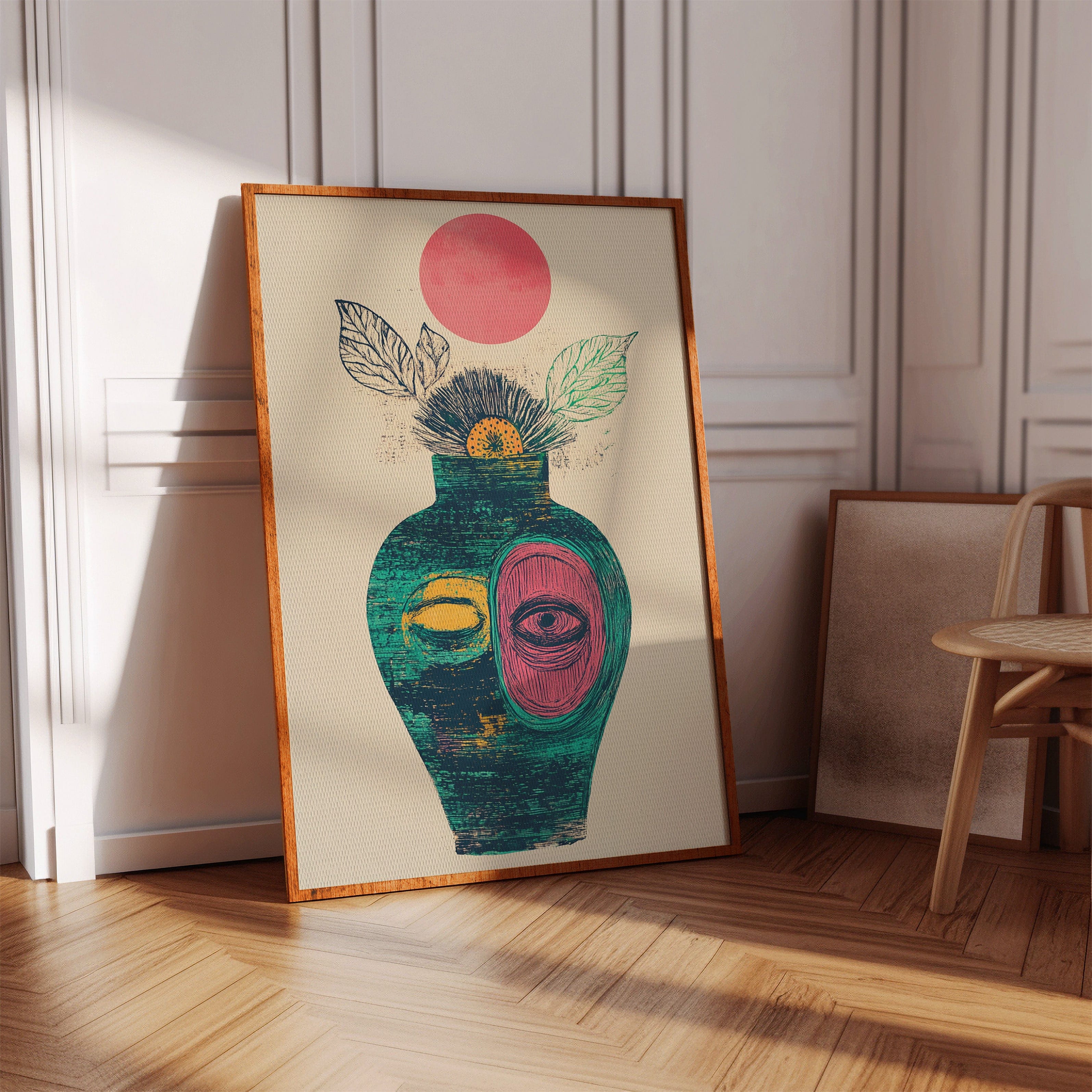 Moonlit Vase Holds Ancient Stories