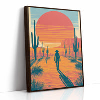 Long Shadows at Sundown: Desert Wanderer