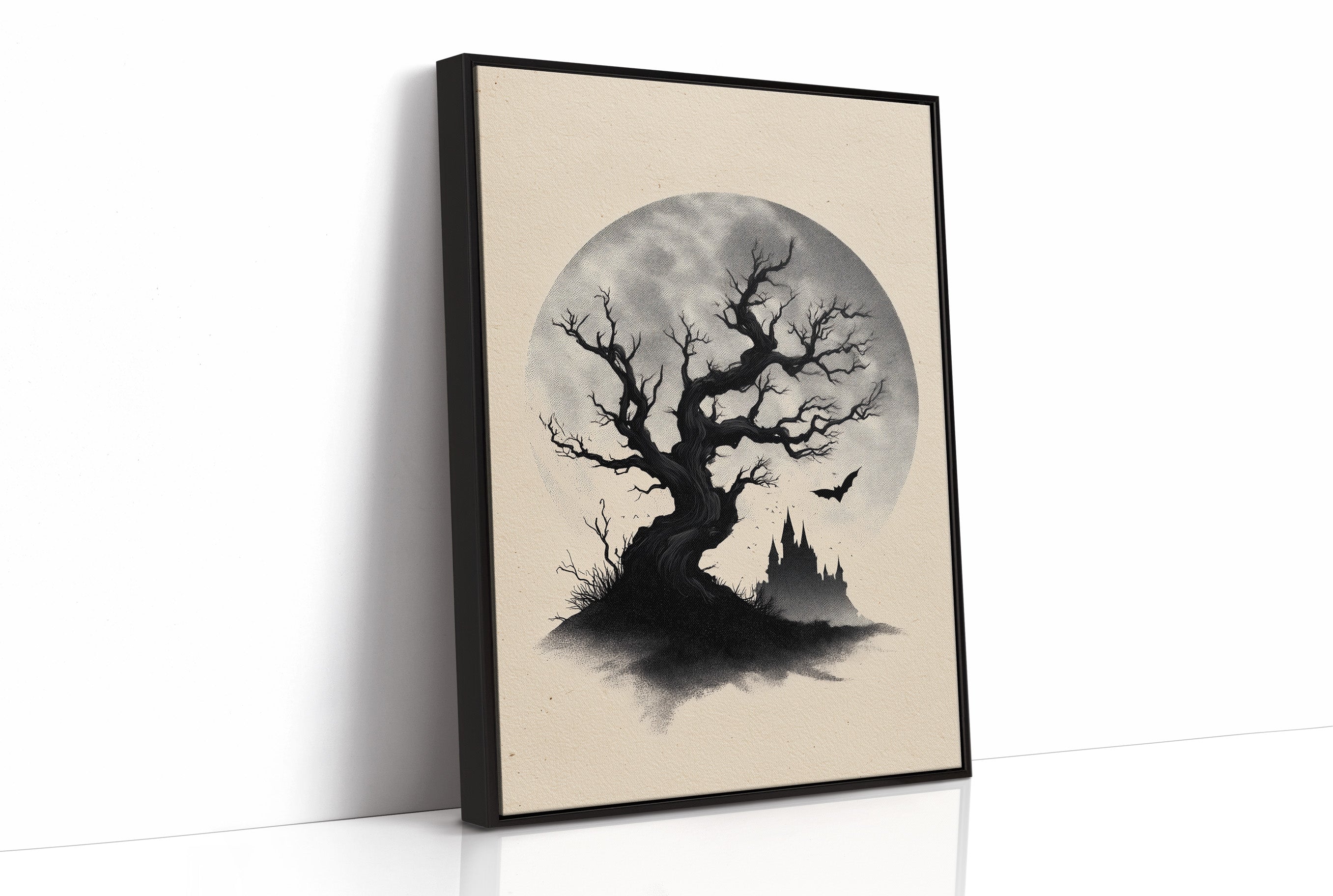 Ancient Branches Against Distant Spires