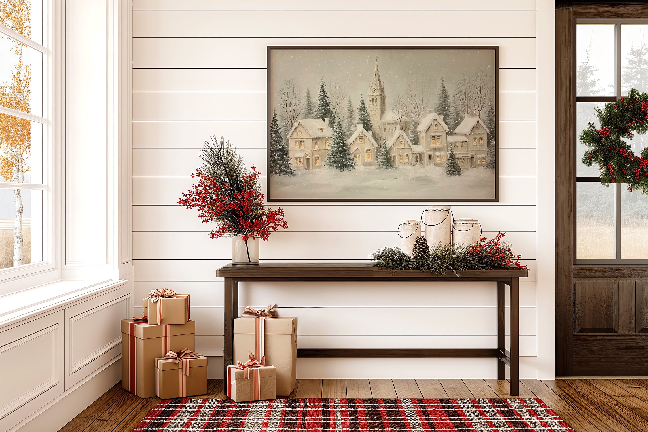 Snow Falls On Silent Chapel Street