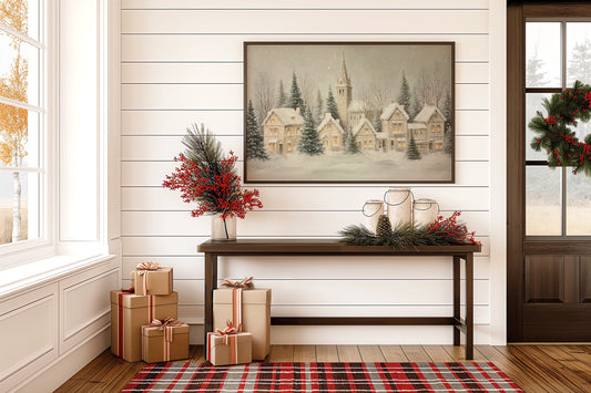 Snow Falls On Silent Chapel Street