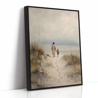 Footprints Lead To Ocean Promise