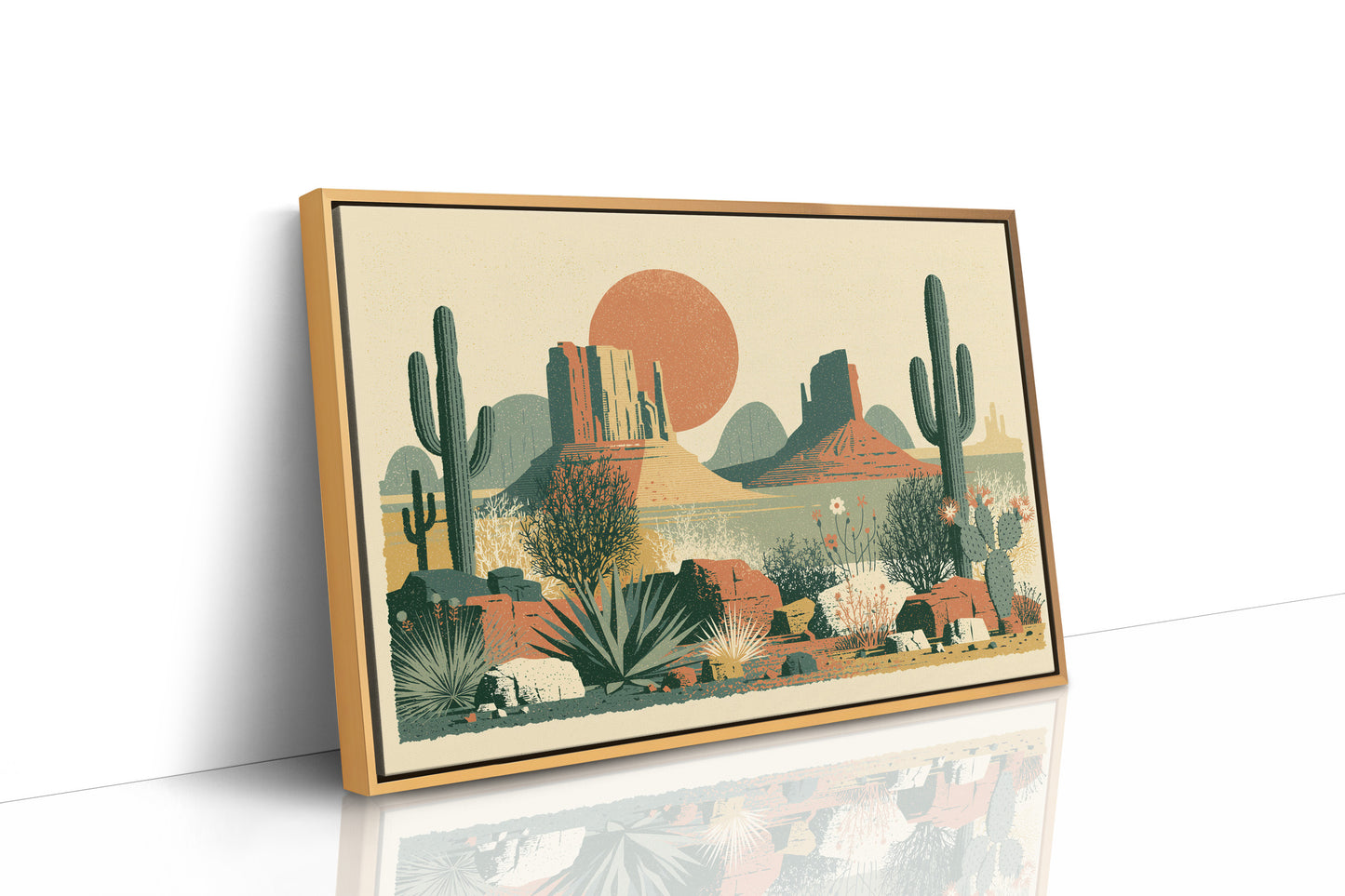 Desert Bloom at High Noon