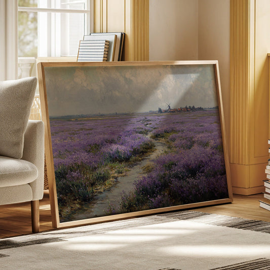 Lavender Paths Lead To Windmills