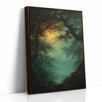 Moonlit Path Through Ancient Trees