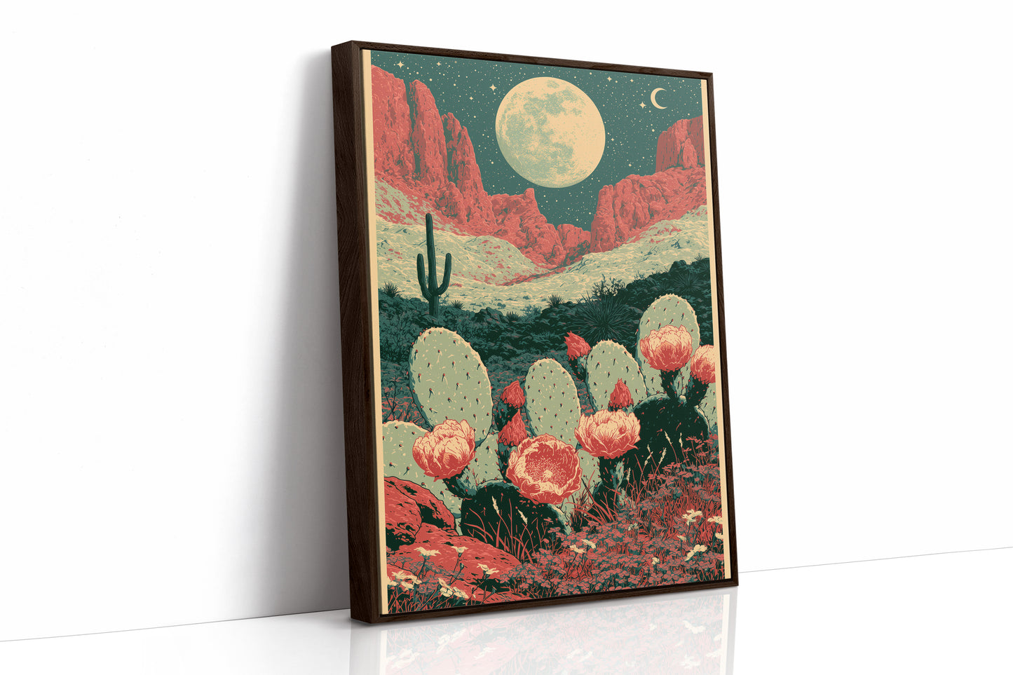 Prickly Pear in Full Bloom