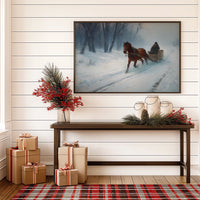 Winter's Tale Through Birch And Snow