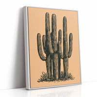 Saguaro Cluster In Relief