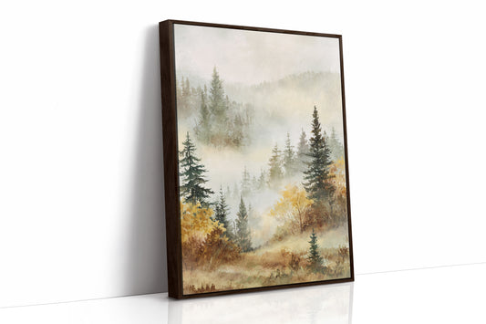 Mist Over Golden Pines