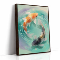 Koi Circle Their Turquoise Dreams