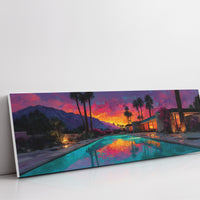 Desert Sunset Poolside Glow