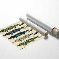 Ten Painted Alligators