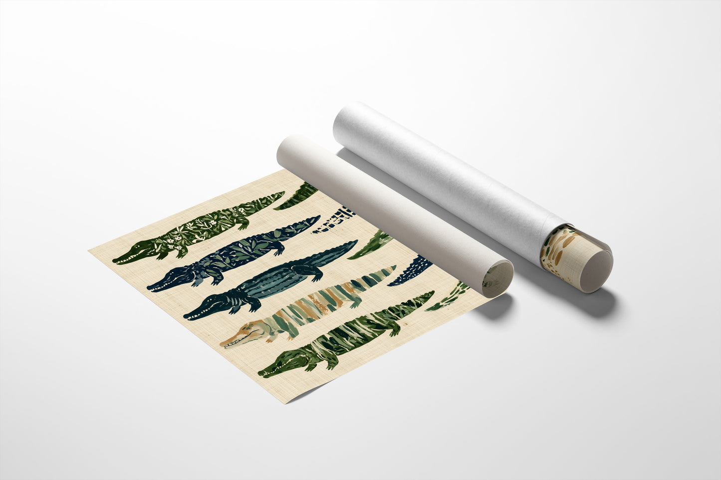 Ten Painted Alligators