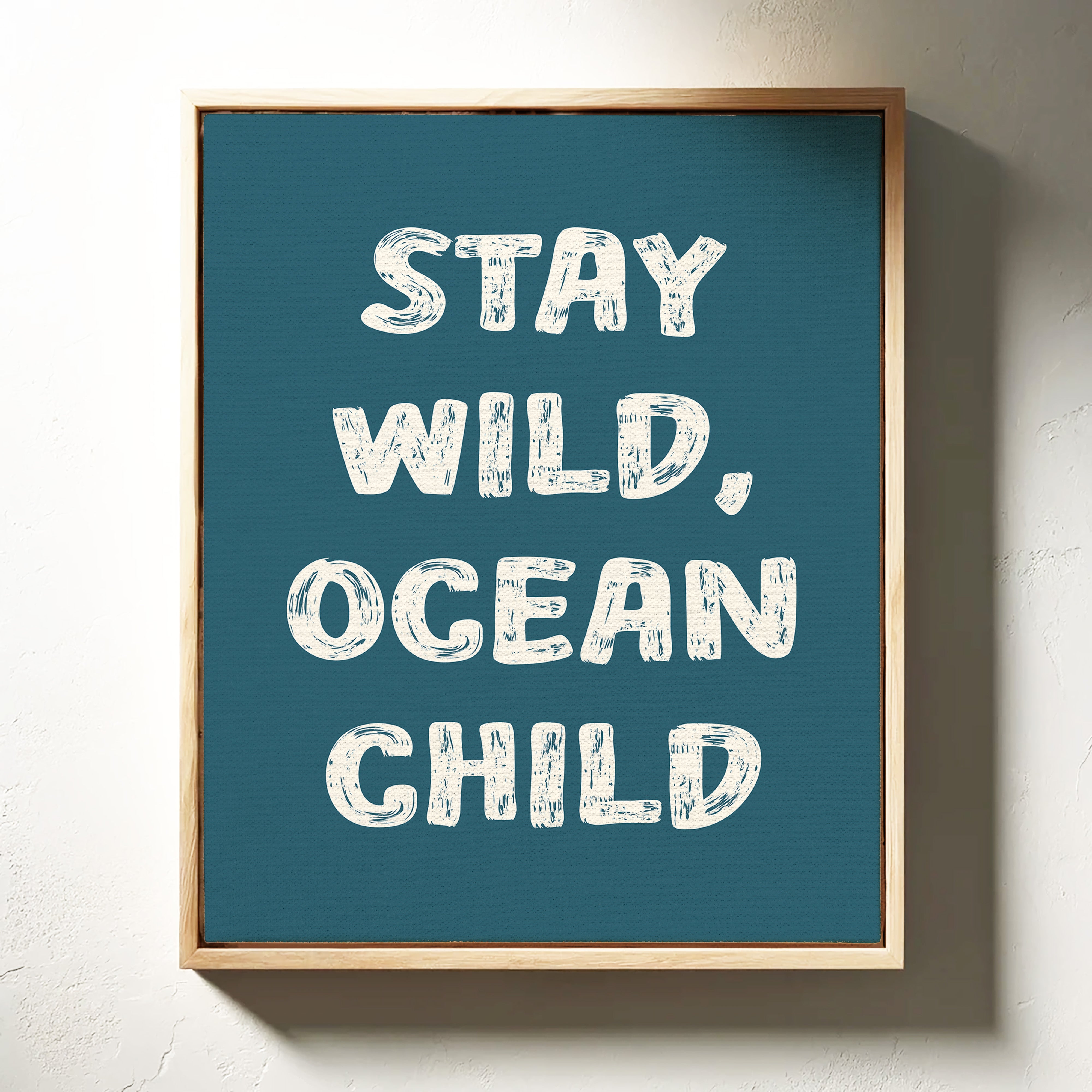 Ocean Letters Carved In Morning