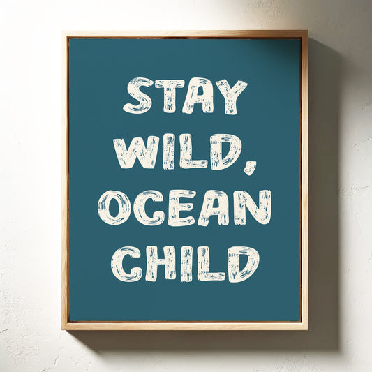 Ocean Letters Carved In Morning